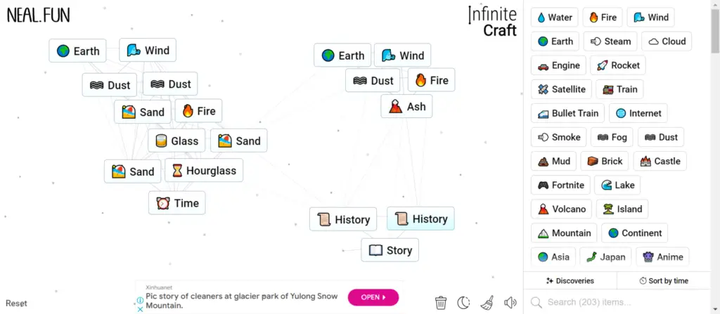 How To Make History in Infinite Craft