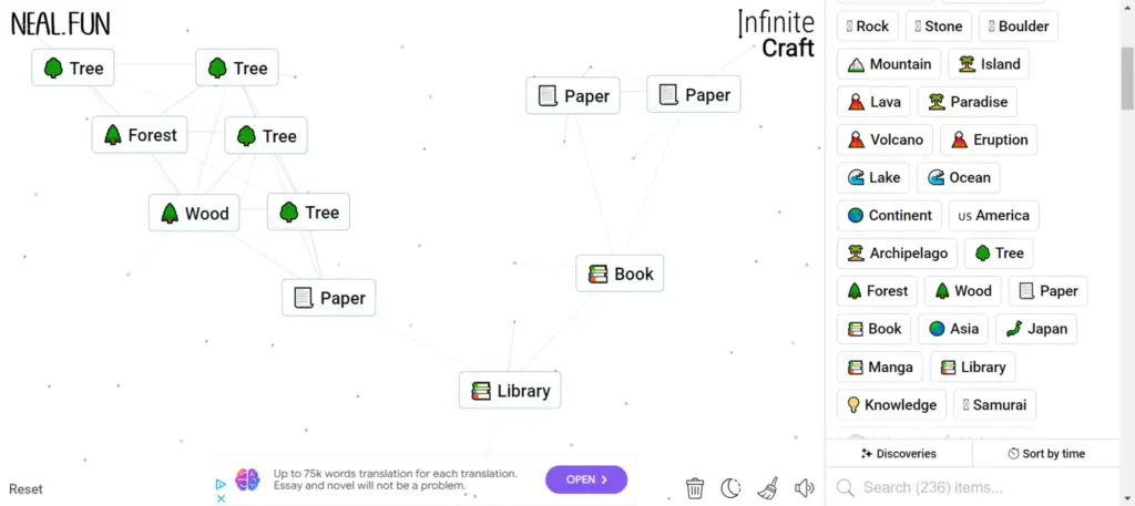 Stage 2 of How To Make Skyscraper in Infinite Craft: Written Potential