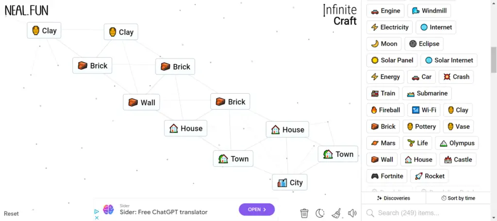 Expanding the Horizon of How To Make City in Infinite Craft