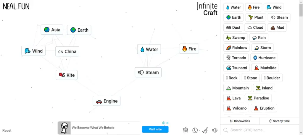 Method 2 of How to Make Engine in Infinite Craft: Fueling Motion with Precision