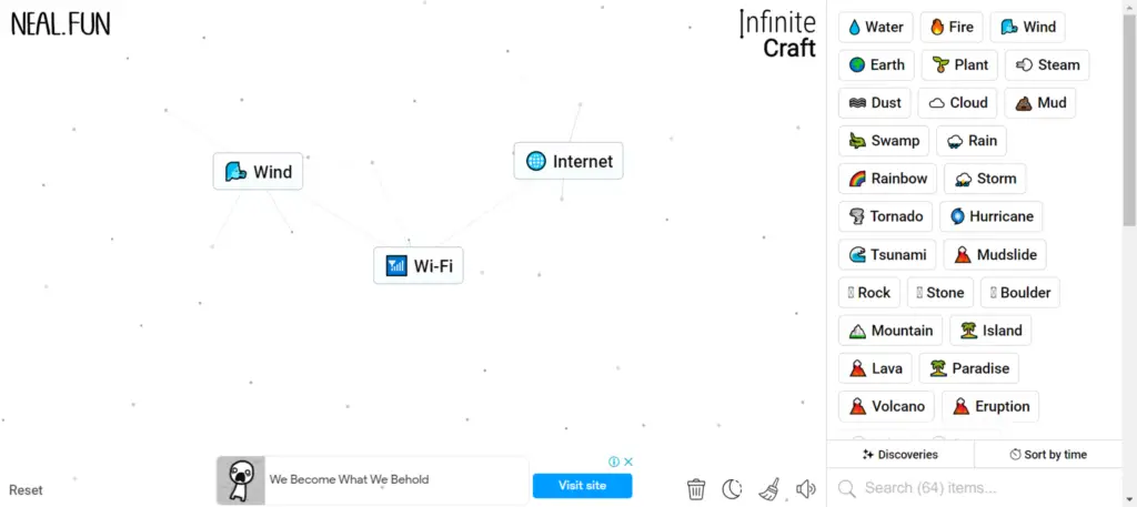 Step 2 of How To Make Internet in Infinity Craft: Crafting Wi-Fi