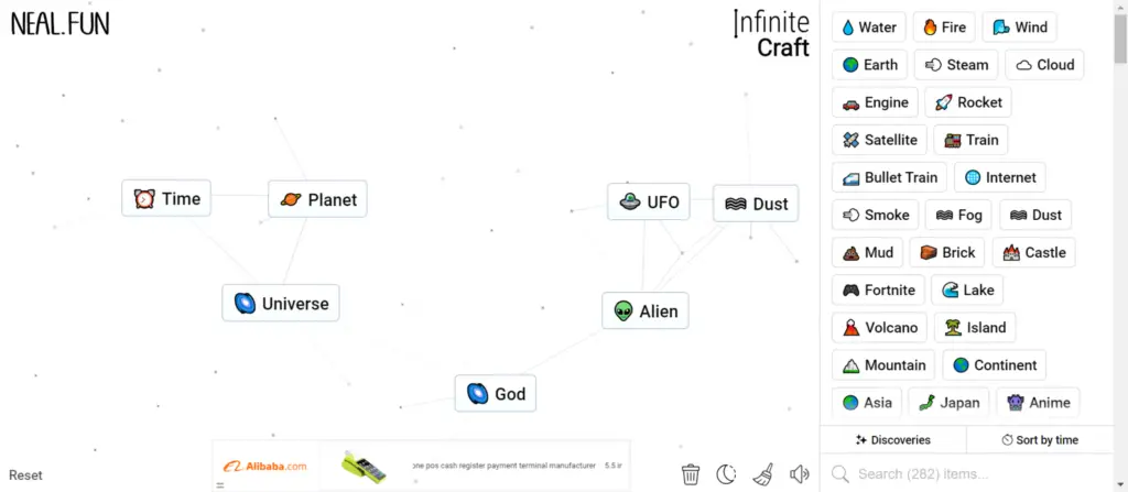 6. Embrace the Primordial Mud (How to get God in Infinite Craft)