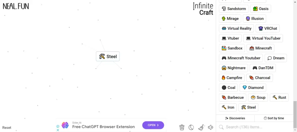Final Word on How to Make Steel in Infinite Craft